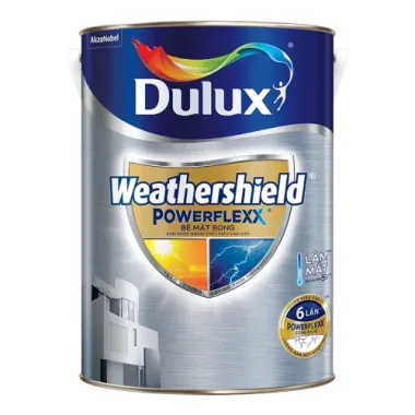 Sơn Ngoại Thất Cao Cấp Dulux Weathershield Powerflexx - Bề mặt Bóng