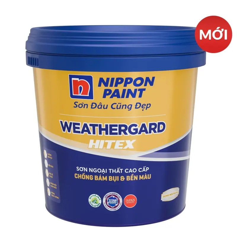 Sơn Nippon WeatherGard Hitex Siêu Bóng